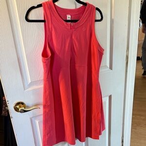Pink Sleeveless lulu Athletic Dress